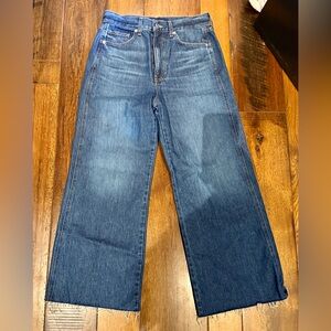 Veronica Beard Taylor Cropped Wide-Leg Jean